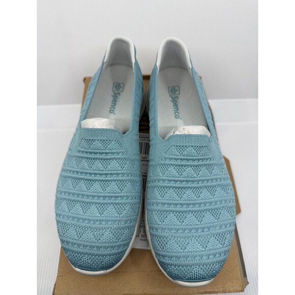 Waco Womens Blue Comfort Stretch Crochet Aquifer Size 12 Spring Comfort Non Slip - Picture 2 of 7